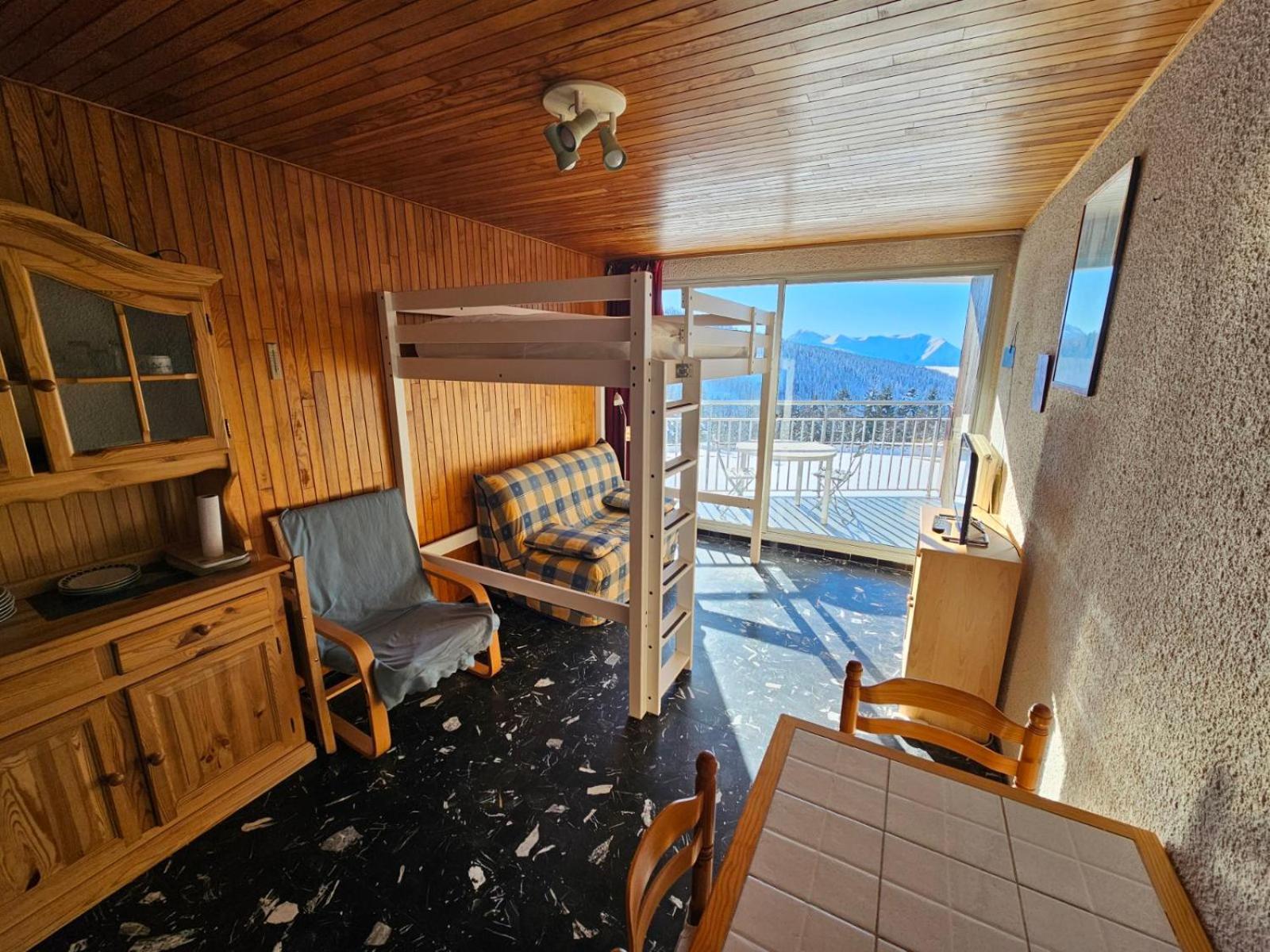 Studio Carina, Terrasse Sud, Reduction Materiel Ski Apartment Шамрус Екстериор снимка